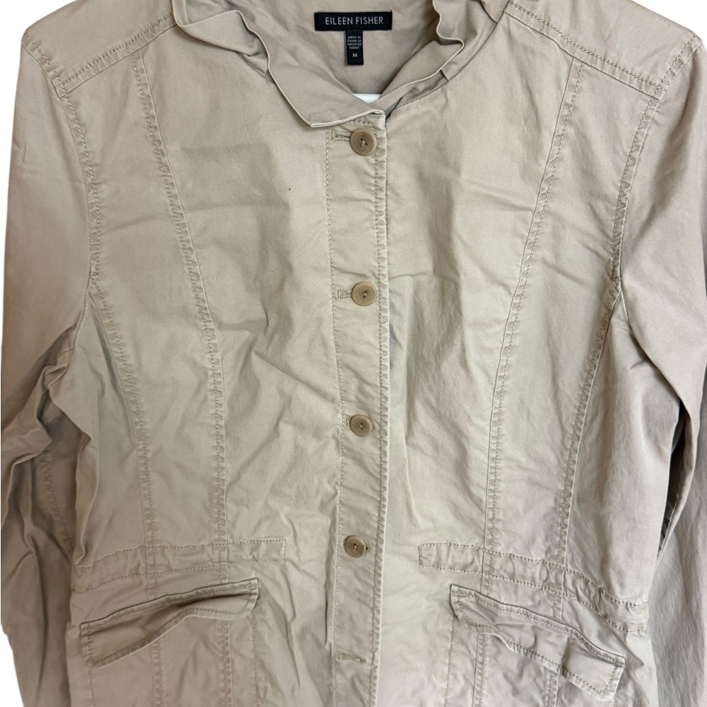 Eileen Fisher Women's Light Tan Utility Jacket